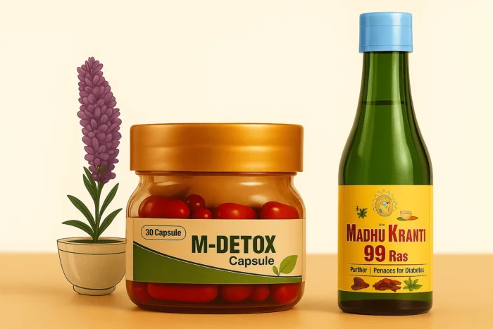 Madhu kranti 99 Ras + M-Detox Capsules (30) (Combo) - Image 2