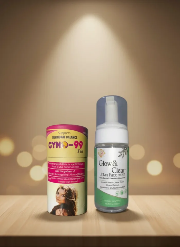 Gyno 99 Tea + Glow & Clear Ubtan Face Wash - Image 3
