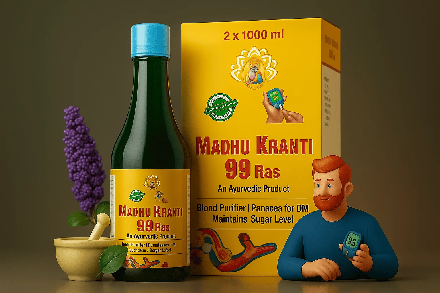 madhukranti(2)b Madhu kranti 99 Ras (1000 ml(Single)) - Image 1